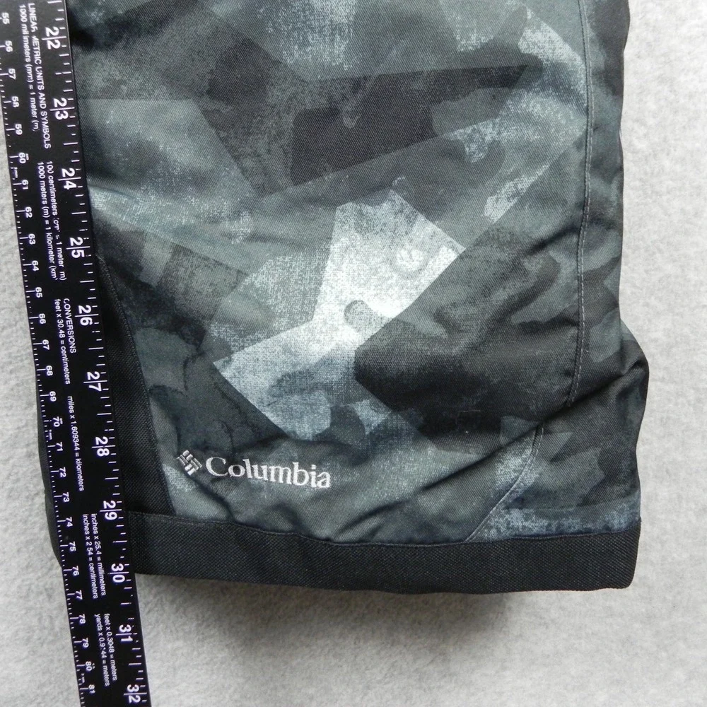 Columbia‎ Snow Pants Boys Youth XL Omni-Heat Cargo Ski Snowboard Sled Gray Camo